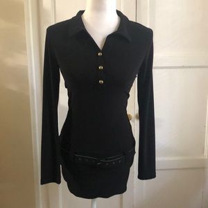Mizzarghee - Long Sleeve Top w/ Belt